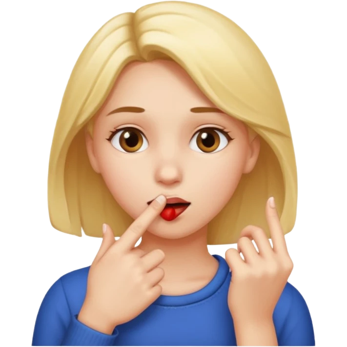 bite your finger girl emoji