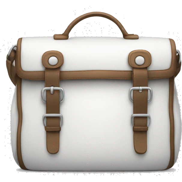 white work bag emoji