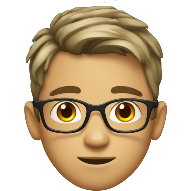 Smart teen boy emoji
