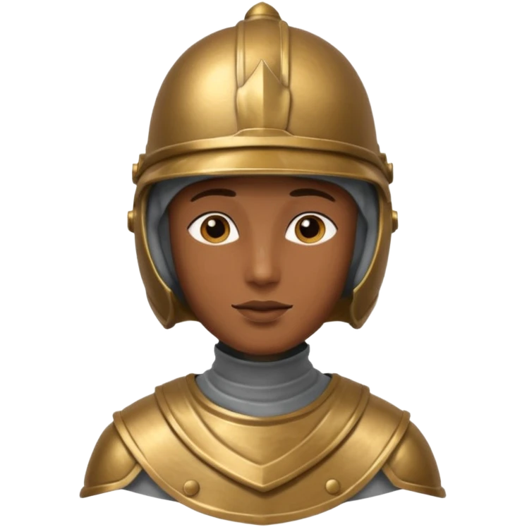 A portrait cast with tin emoji