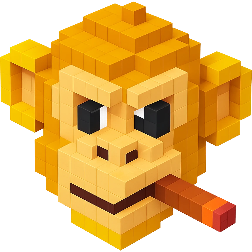 monkey with cigar emoji