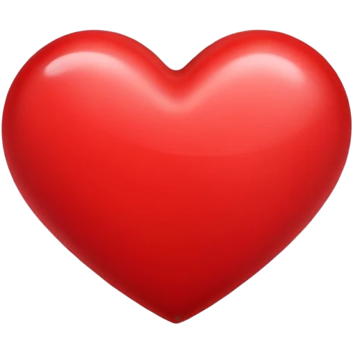 Red heart  emoji