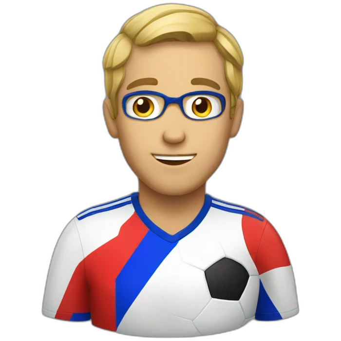 French soccer supporter emoji