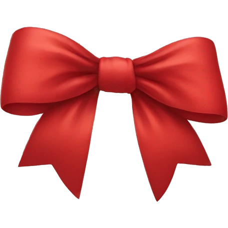 Red bow emoji