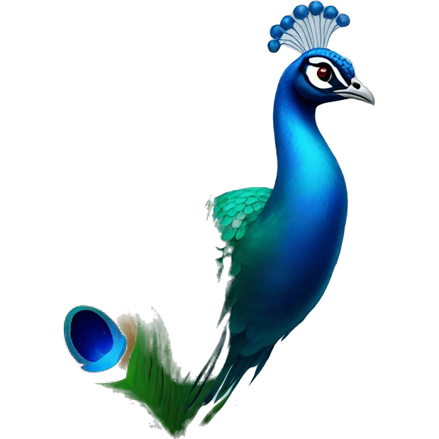 peacock feather emoji