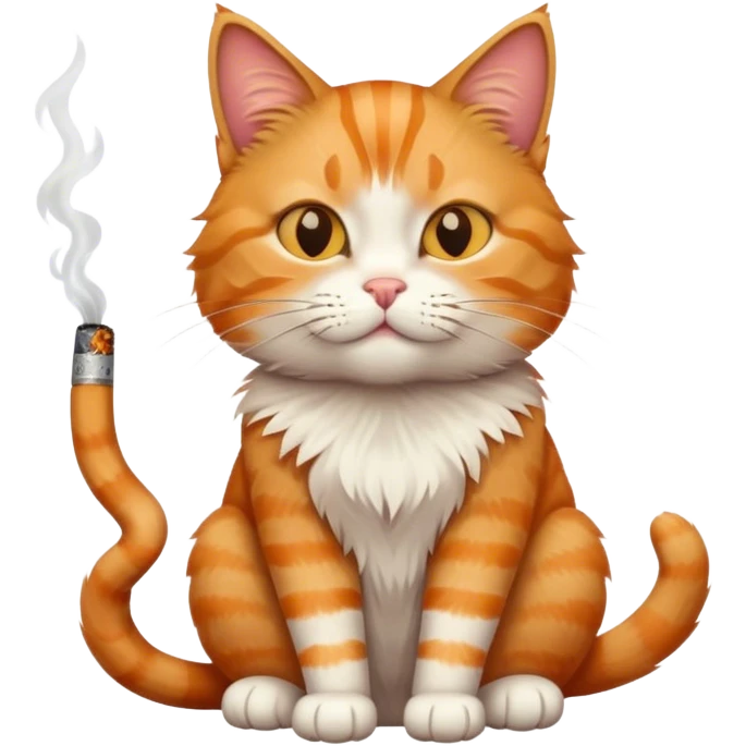 cat with cigarette emoji