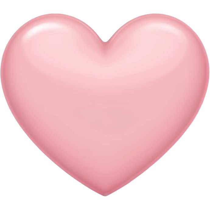 Pale pink heart emoji