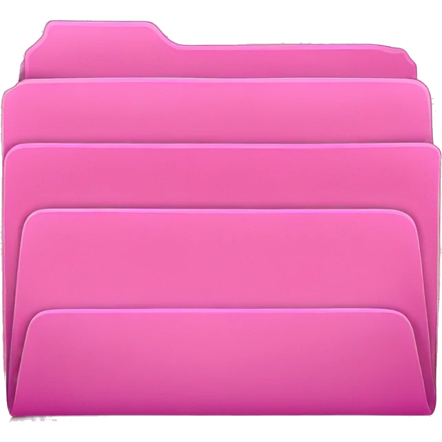 pink folder emoji