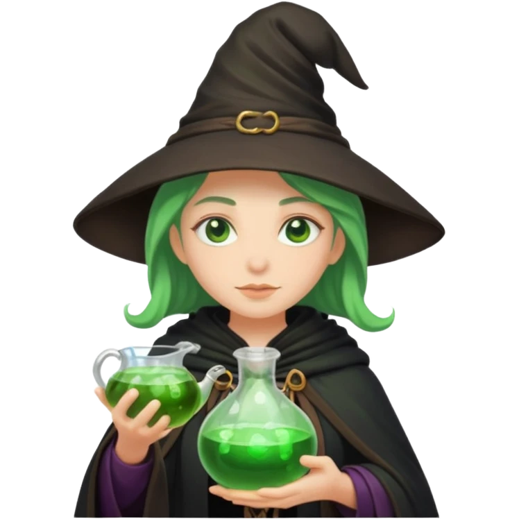 green witch cooking potion emoji