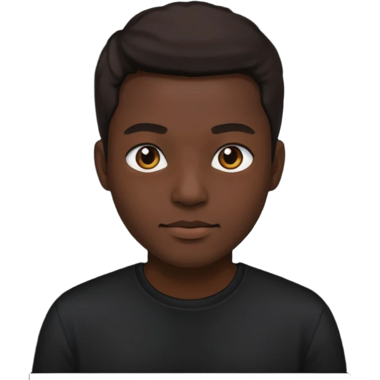 ⁶🤷🏾‍♂️⁷ change color of the shirt to black  emoji