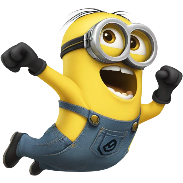 Minion doing a flip emoji