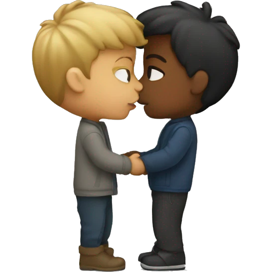 Kissing boy emoji