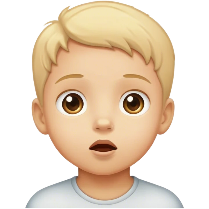 kid looking upwards emoji