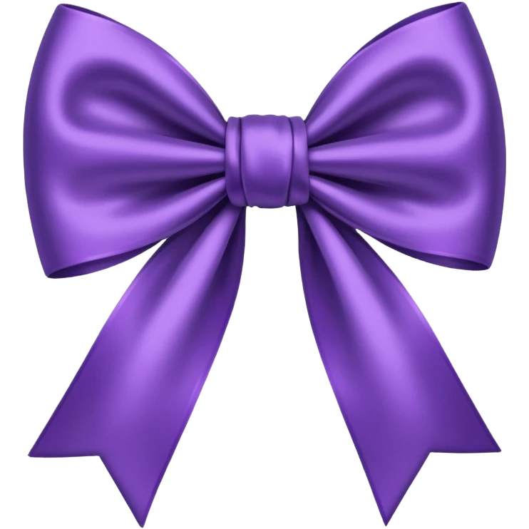 Purple bow emoji