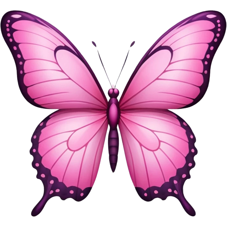 Pink butterfly emoji emoji