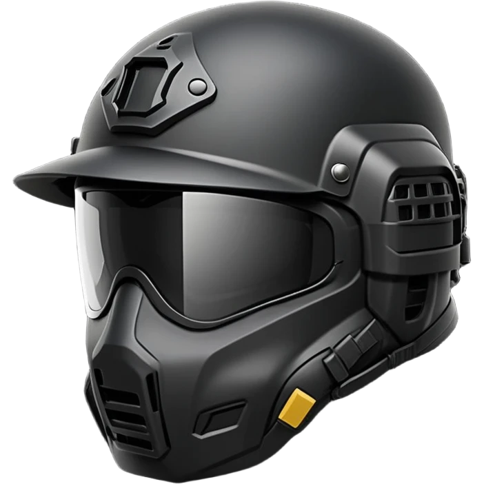 tactical helmet with visor inspired by Killa emoji