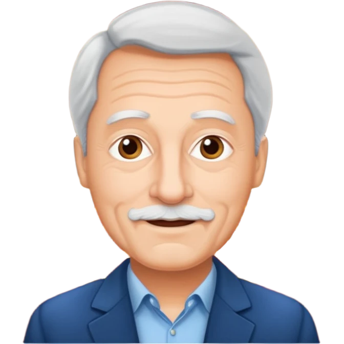 een man van 50 die een theather voorstelling geeft en een leuke grap maak met een theather op de achtergrond en hij moet nederlands zijn emoji