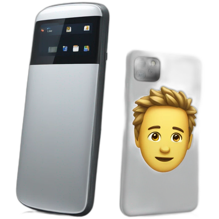 insanely fast mobile phone with a f1 design emoji