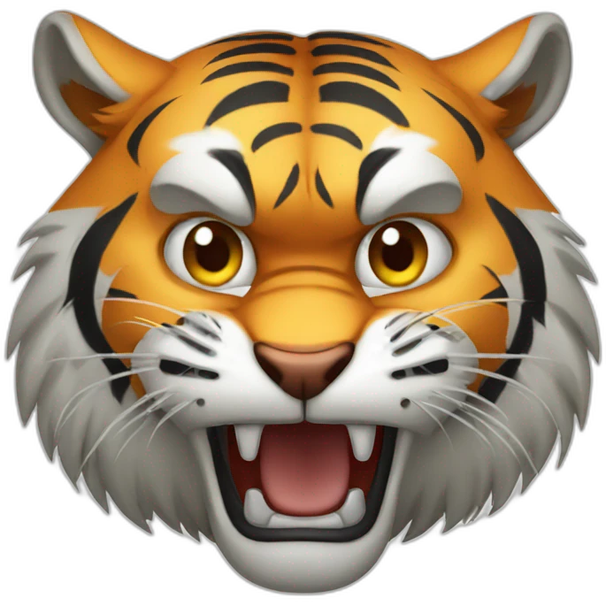 Angry tiger emoji