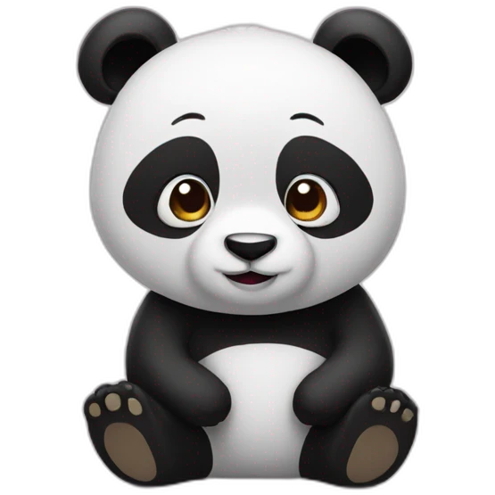 Panda with bob emoji