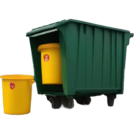 Yellow Bin emoji