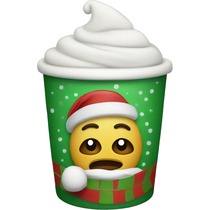 Christmas cup emoji