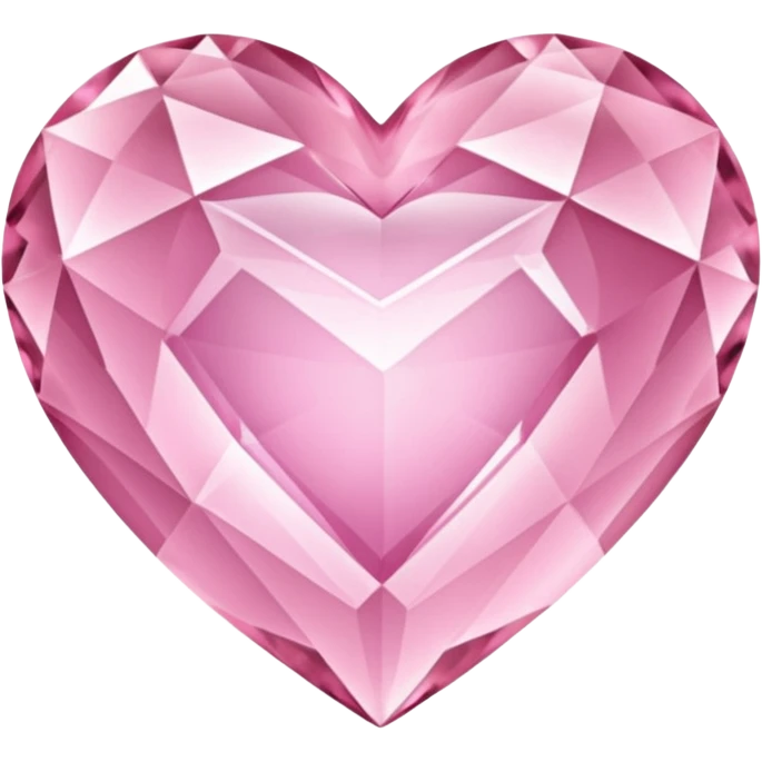 light pink crystal heart emoji