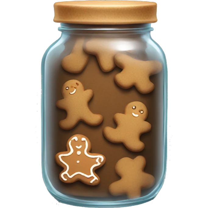 Jar of gingerbread cookies  emoji