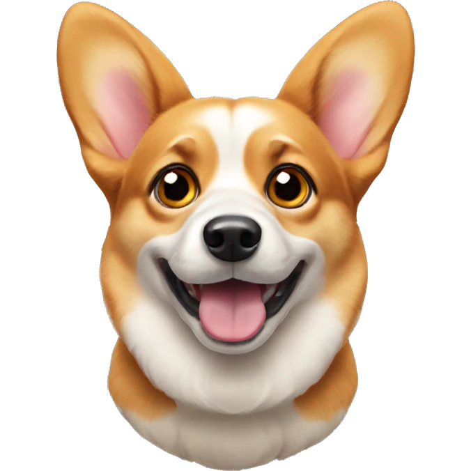 corgi with big eyes emoji