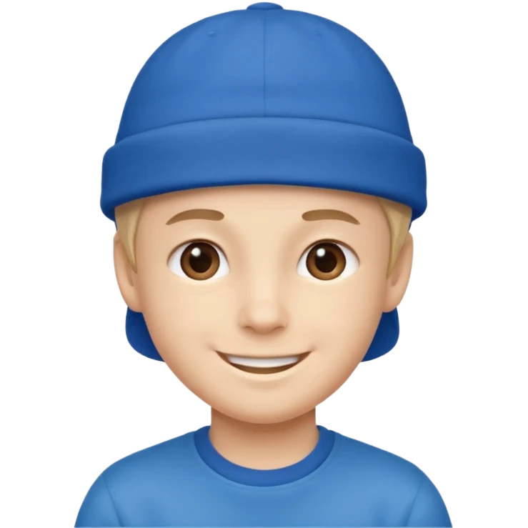 boy with blue hat emoji
