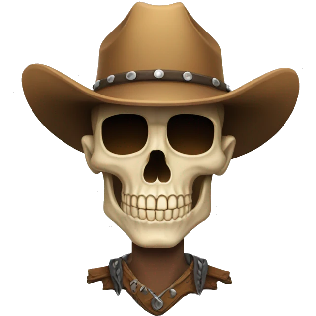 Skull cowboy emoji