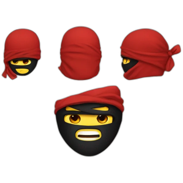 Ninja red emoji