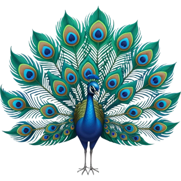 Peacock feather emoji