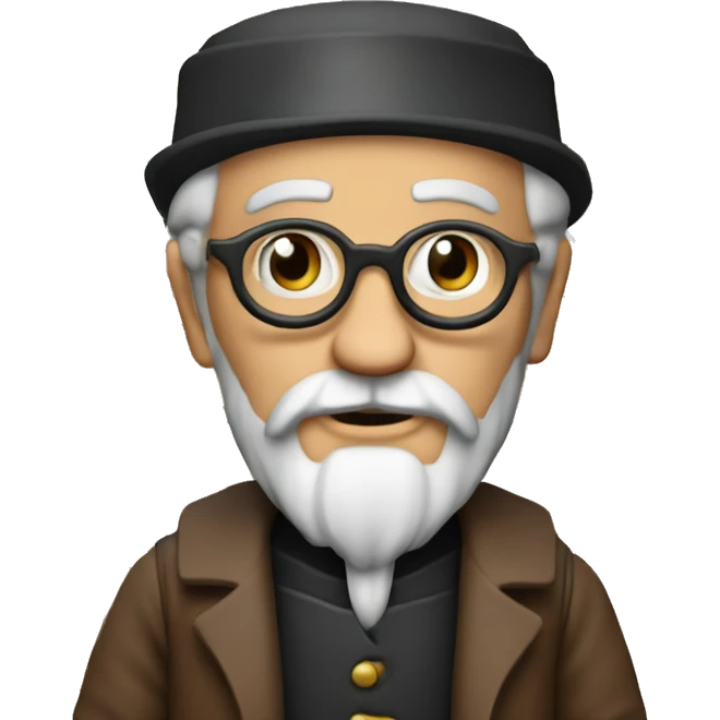 Gutenberg, with books, inventor, enius emoji
