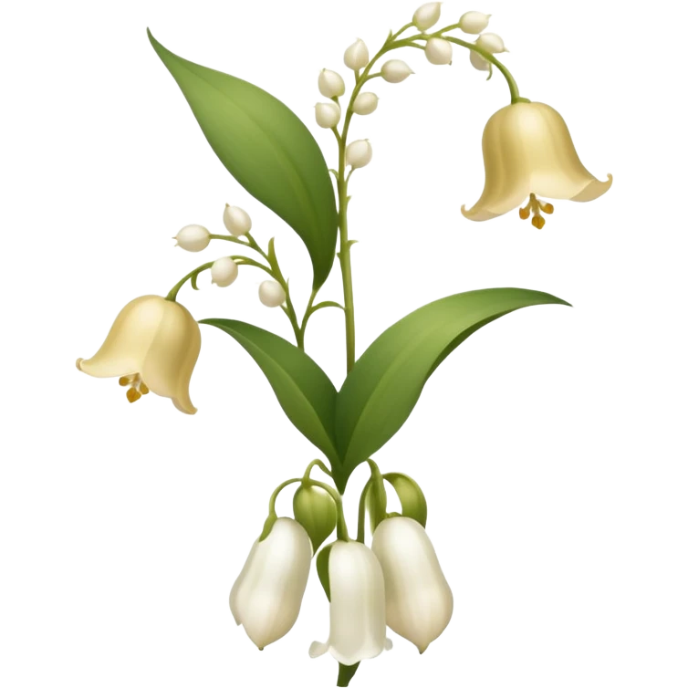 Beige Lily of the valley flower emoji
