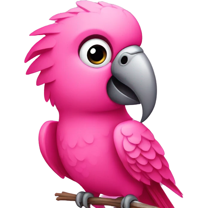 pink parrot emoji