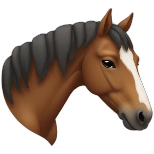 Horse sleeping emoji