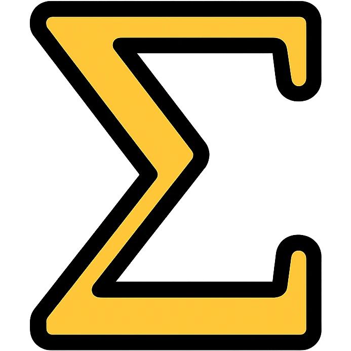 the word 'sigma' in a clean, modern icon style emoji