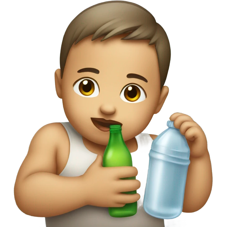 Baby with bottle emoji