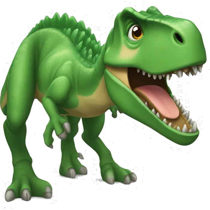 Dinosaurio verde emoji