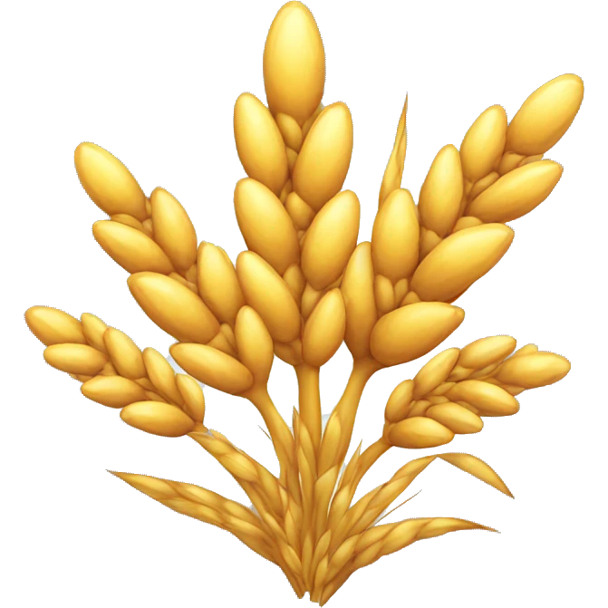 exploding wheat ear with emoji