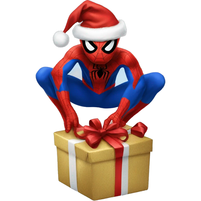 Spiderman Christmas emoji