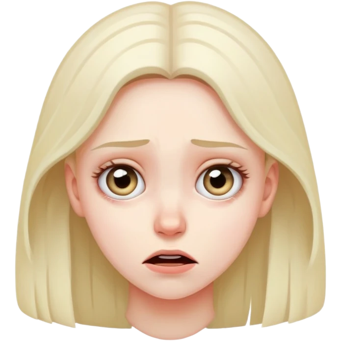 Девушка дрожит от страха emoji