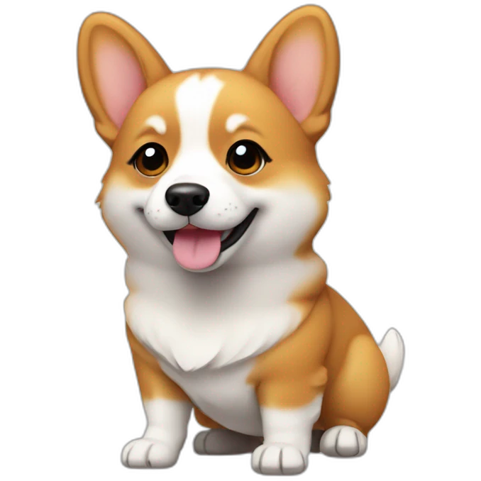 chibi corgi emoji