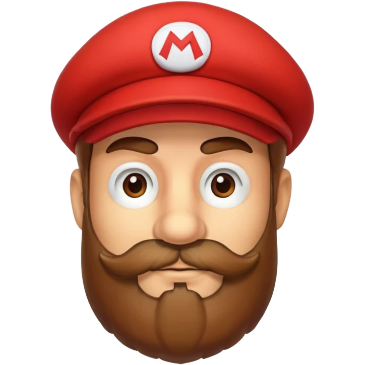 Mario with beard emoji