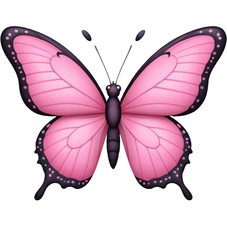 🦋 this emoji in pink in small size in emoji size emoji