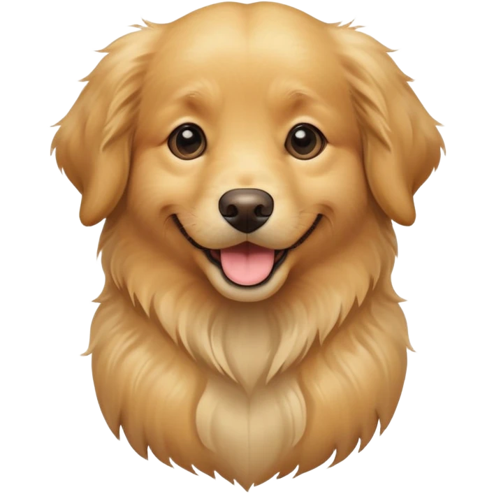 a cute dog emoji