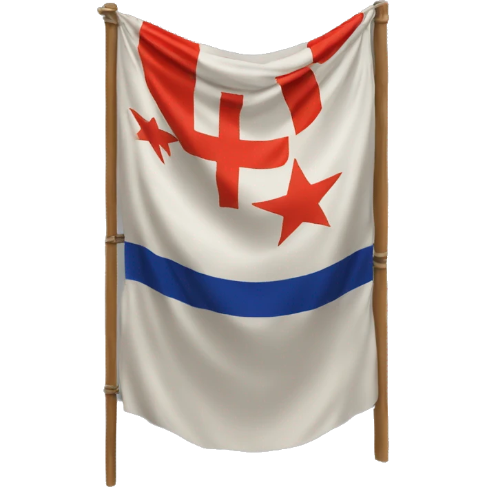 Drapeau avec marque dessus SF emoji