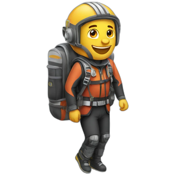 travel advisor with jetpack emoji