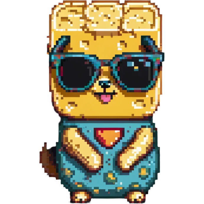 cheese wearing sunglasses emoji